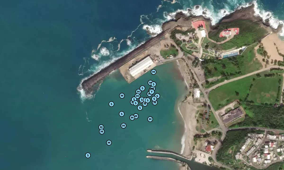 Satelite image of Arecibo Breakwater