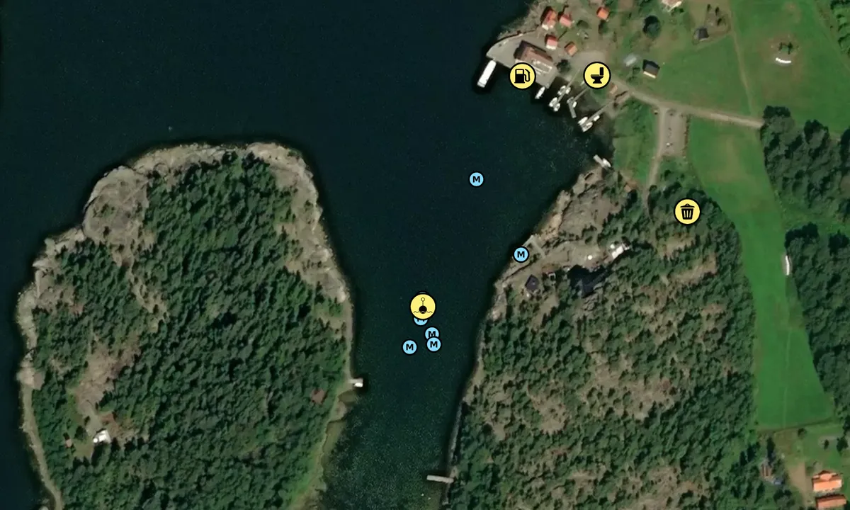 Satelite image of Arholma brygga - SXK Stockholm bouy
