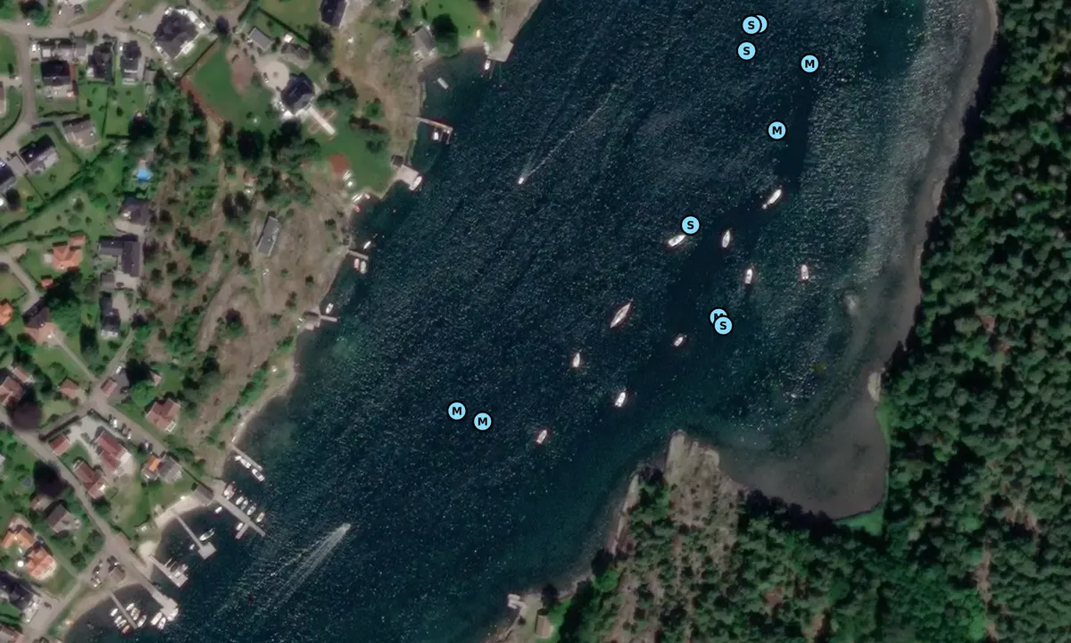 Satelite image of Årøysund