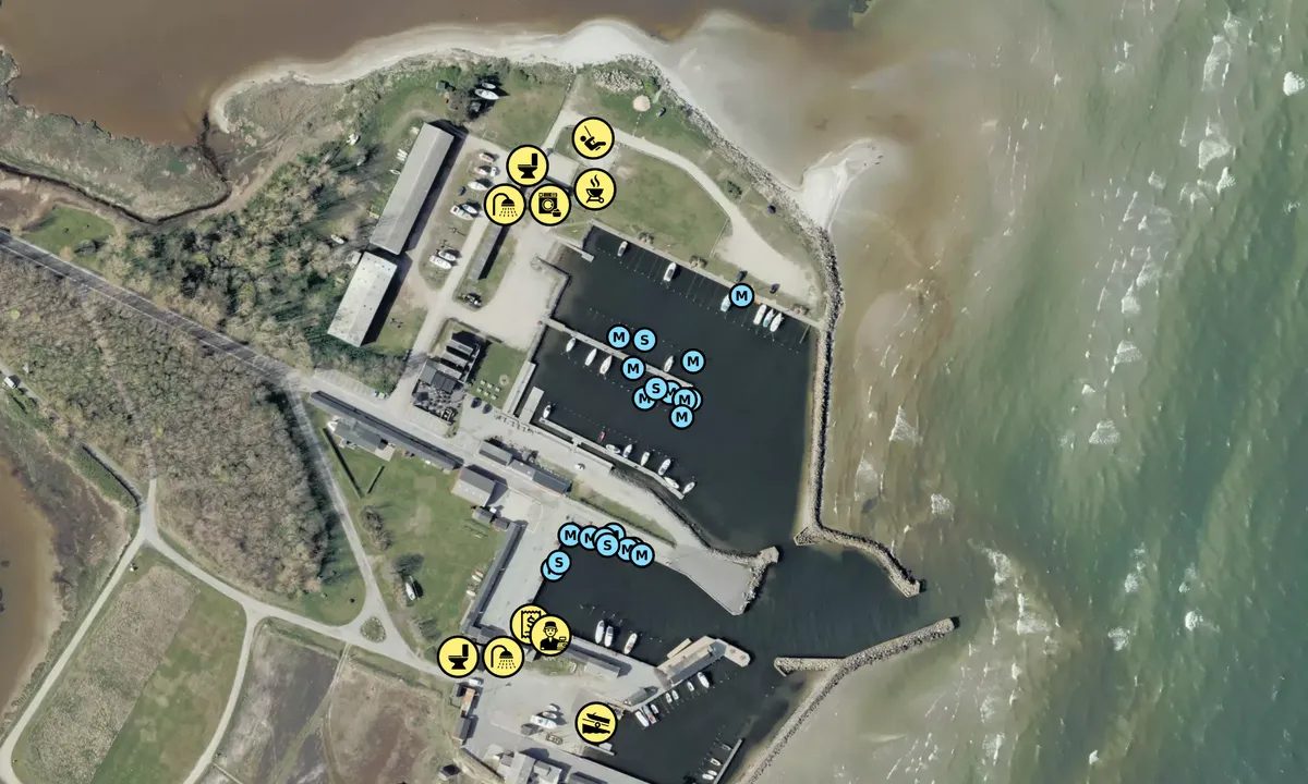 Satelite image of Asaa Lystbådehavn