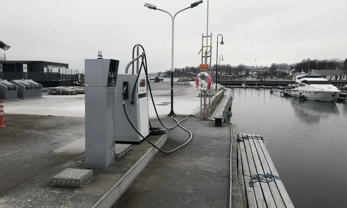 Drivstoffpumpe i Åsgårdstrand