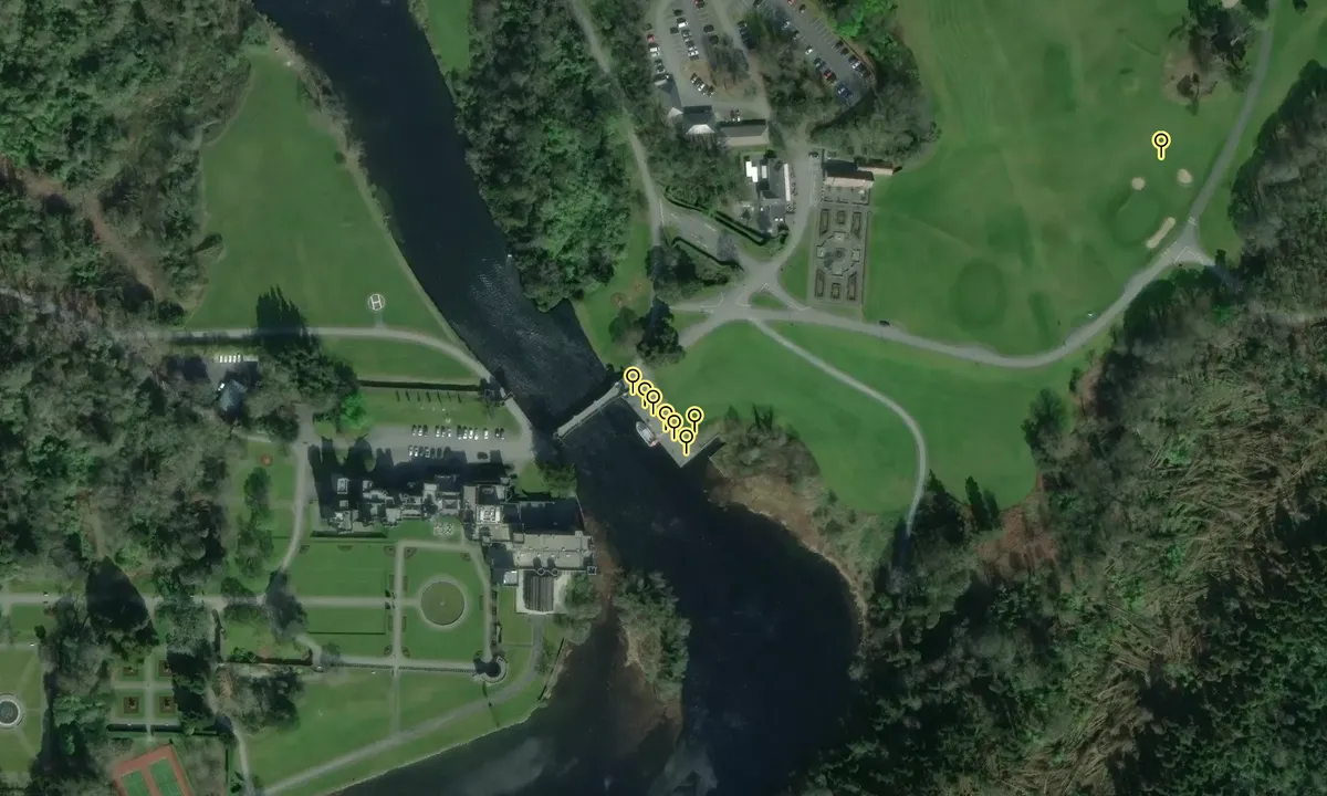 Satelite image of Ashford Castle Quay