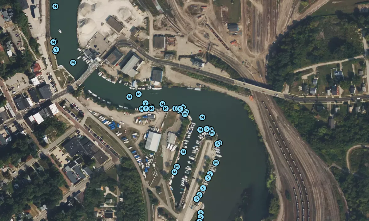 Satelite image of Ashtabula Yacht Club