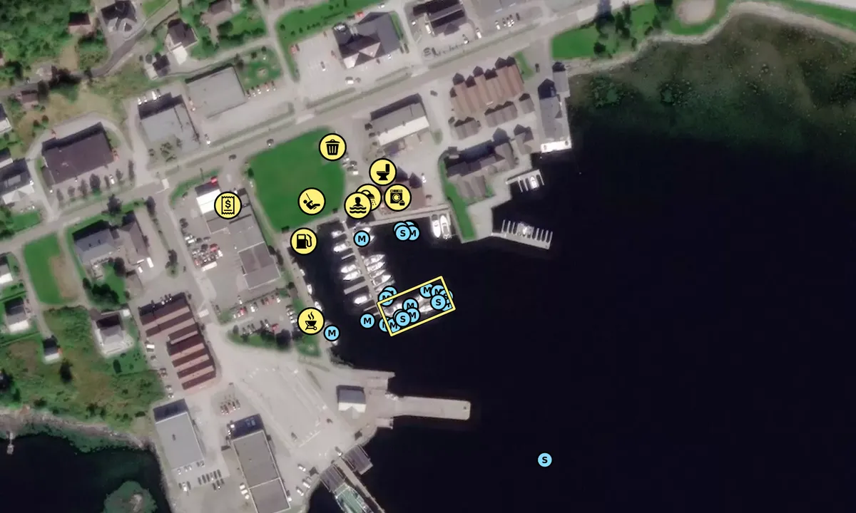 Satelite image of Askvoll Sentrumshamn