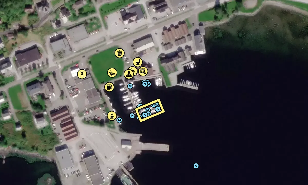 Satelite image of Askvoll Sentrumshamn