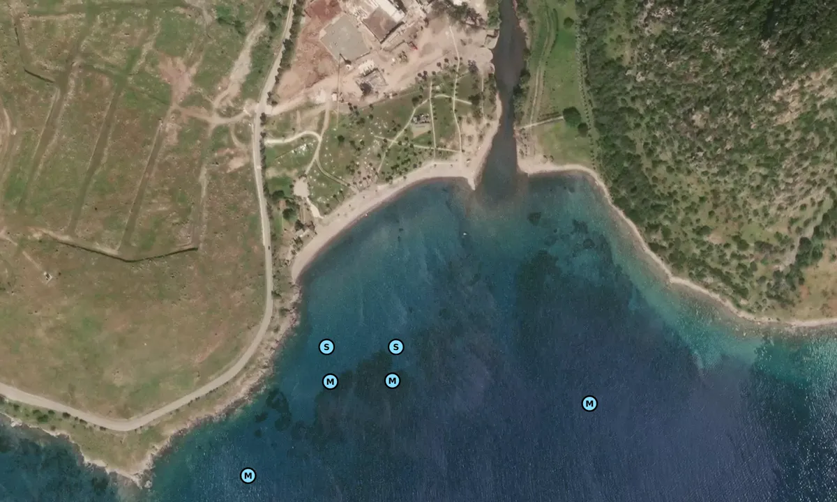 Satelite image of Aspat Beach