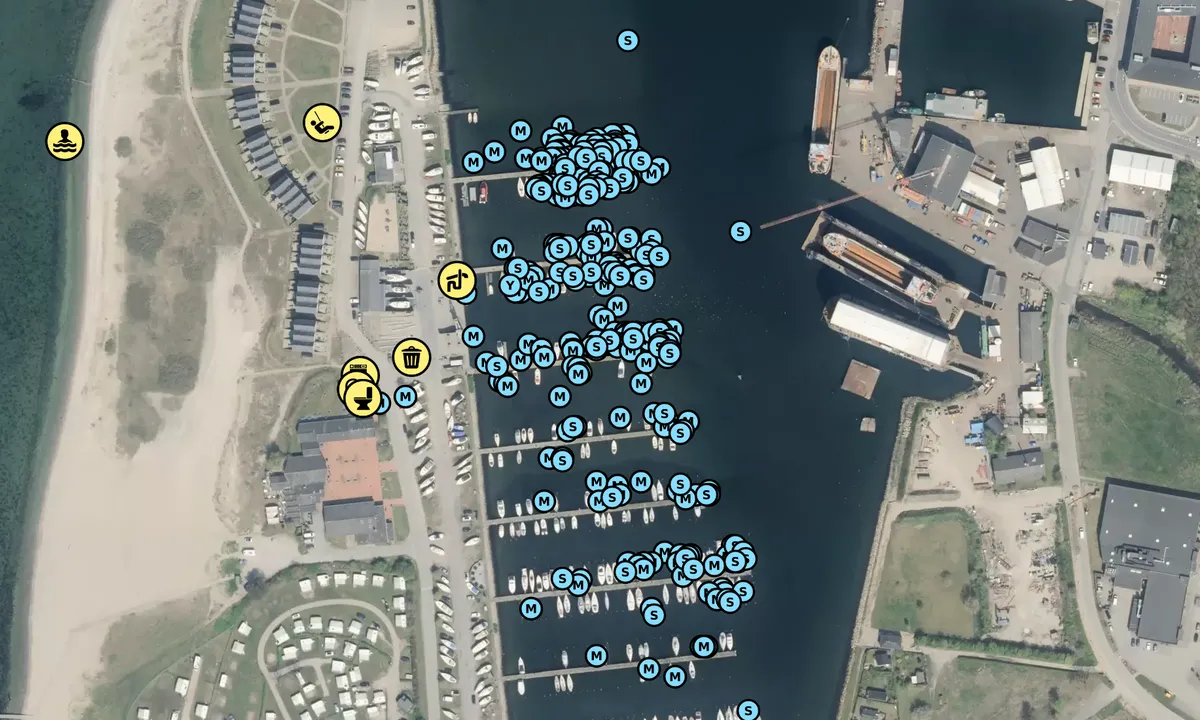 Satelite image of Assens Marina