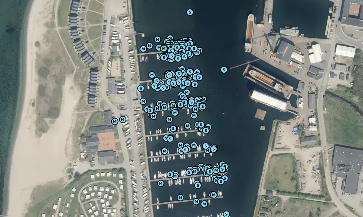 Satelite image of Assens Marina