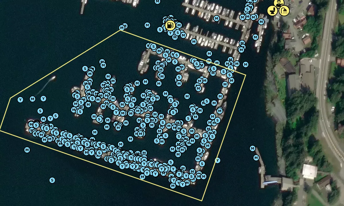 Satelite image of Auke Bay (Statter) - Juneau Public Harbor