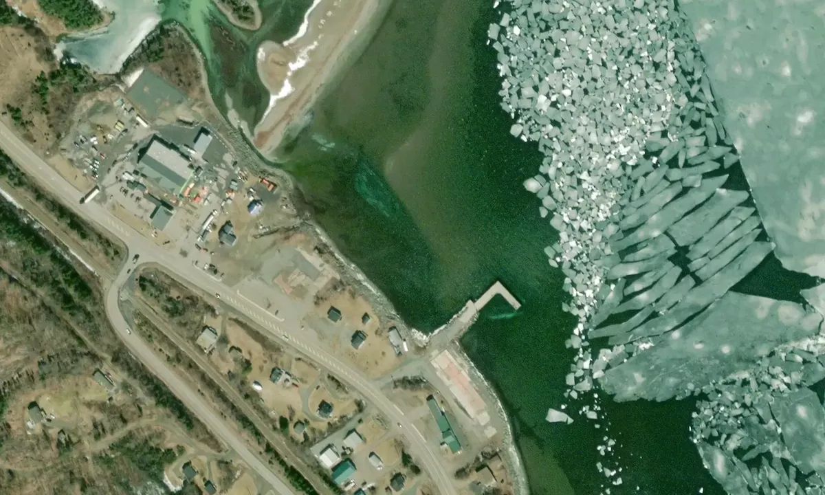 Satelite image of Aulds Cove Harbour Marina