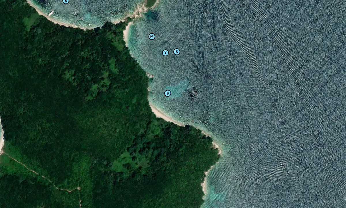Satelite image of Aviaki Beach