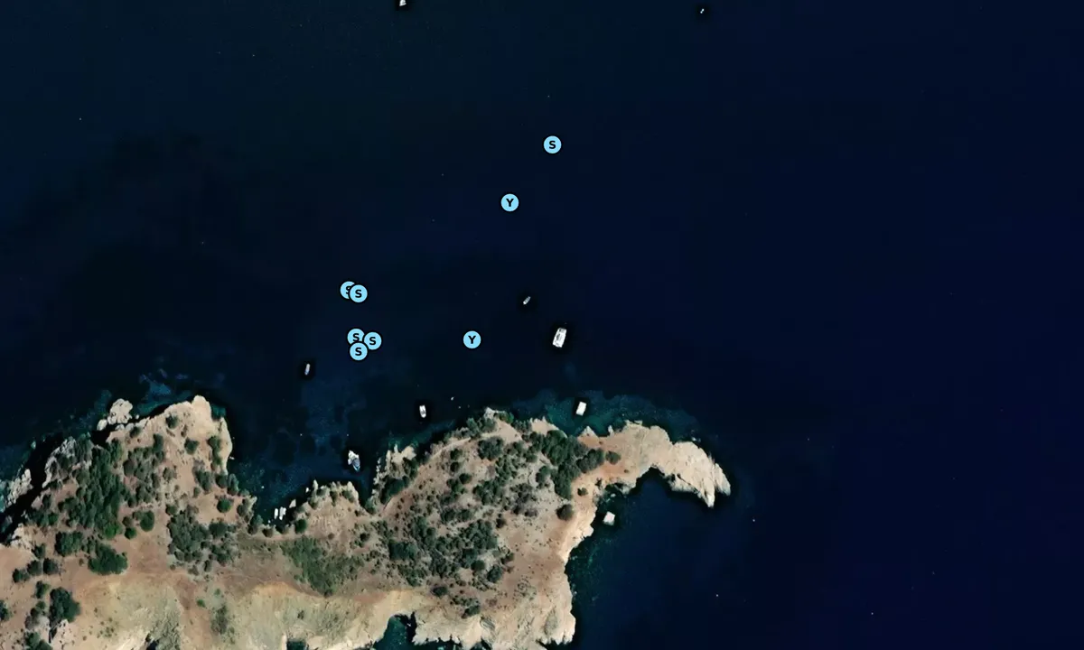 Satelite image of Baba Adası