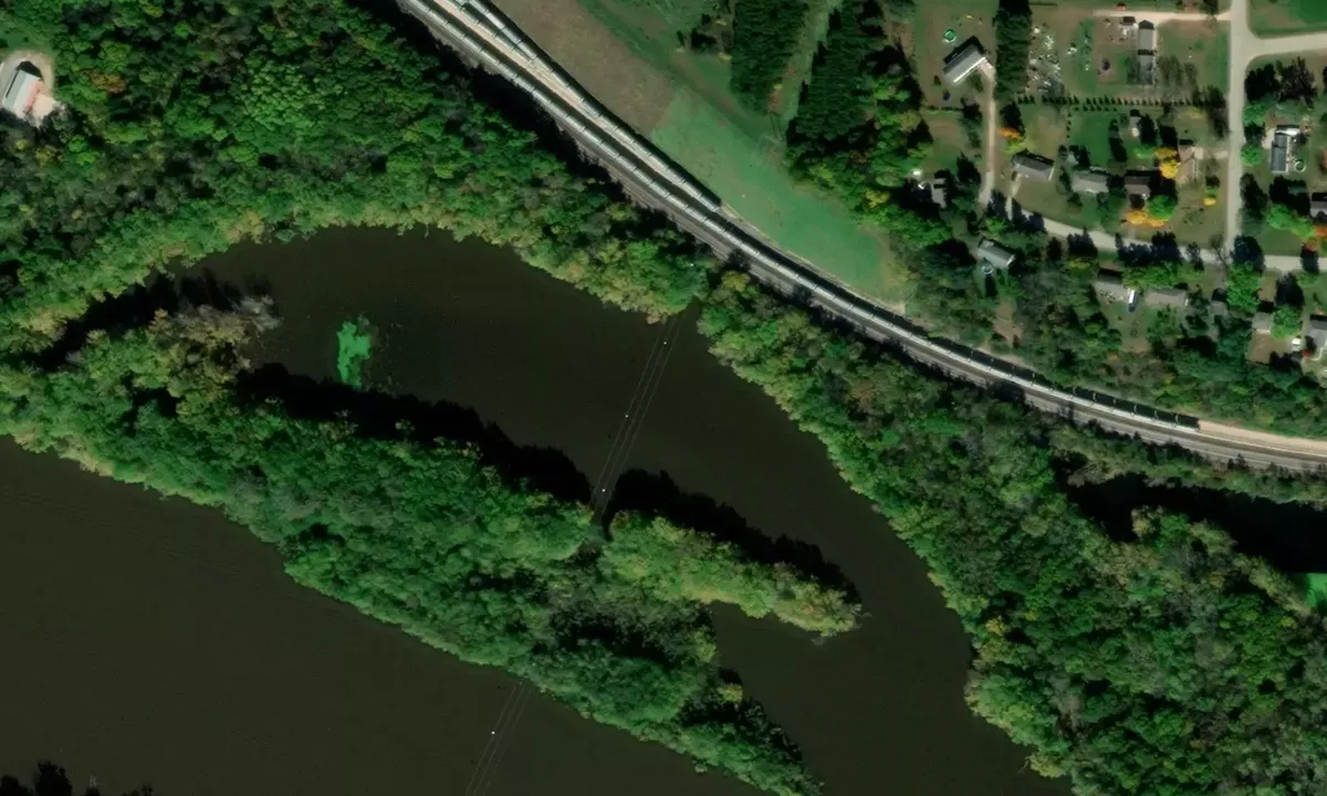 Satelite image of Back Channel Bay