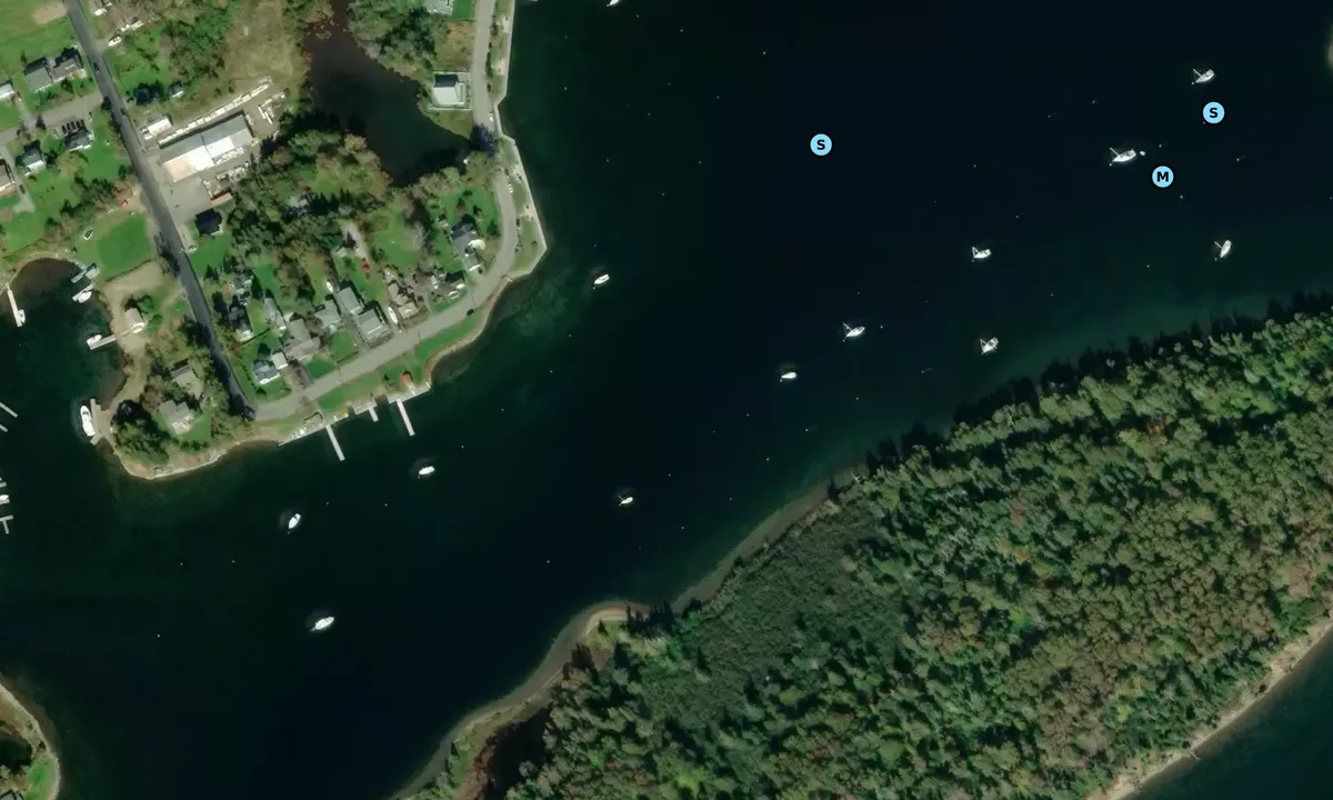 Satelite image of Baddeck Bay