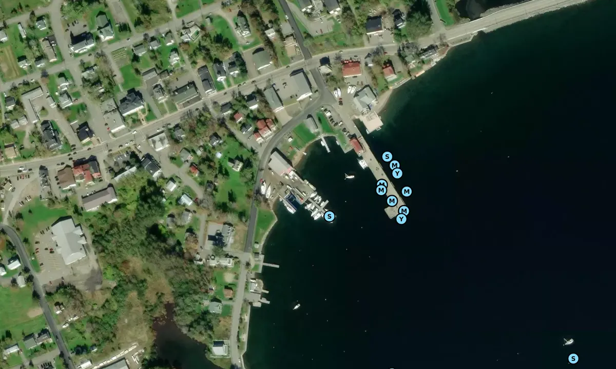 Satelite image of Baddeck Marine