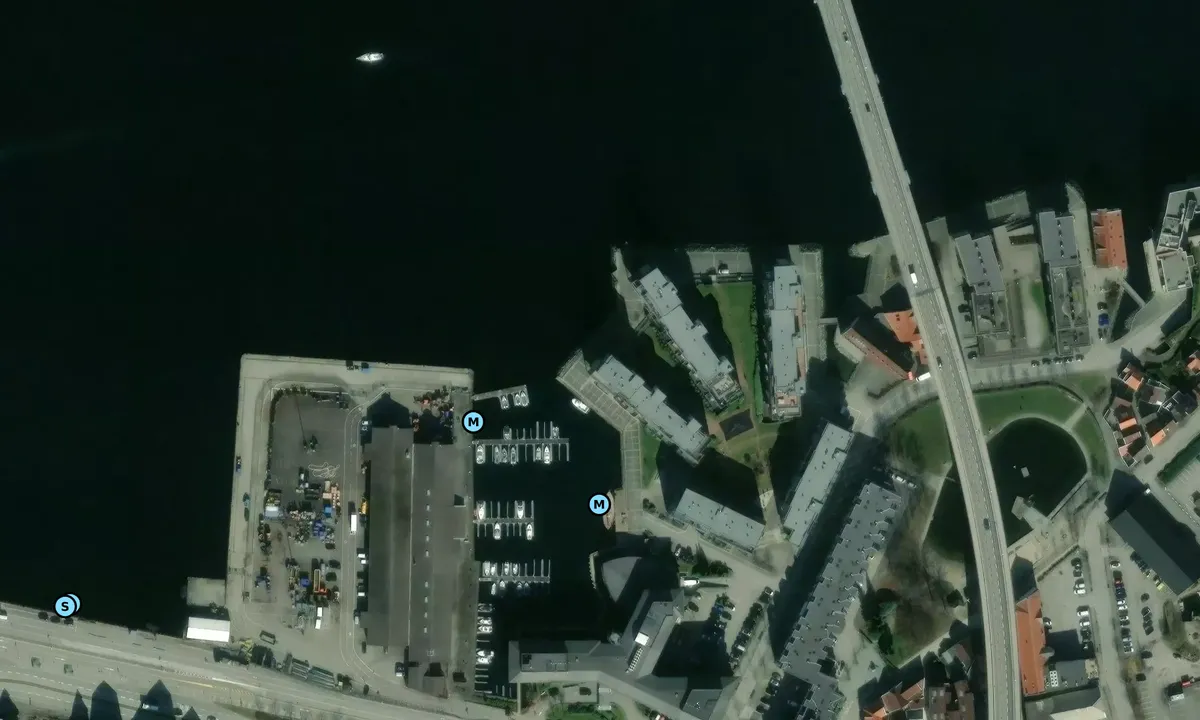 Satelite image of Badedammen Gjestehavn - Stavanger