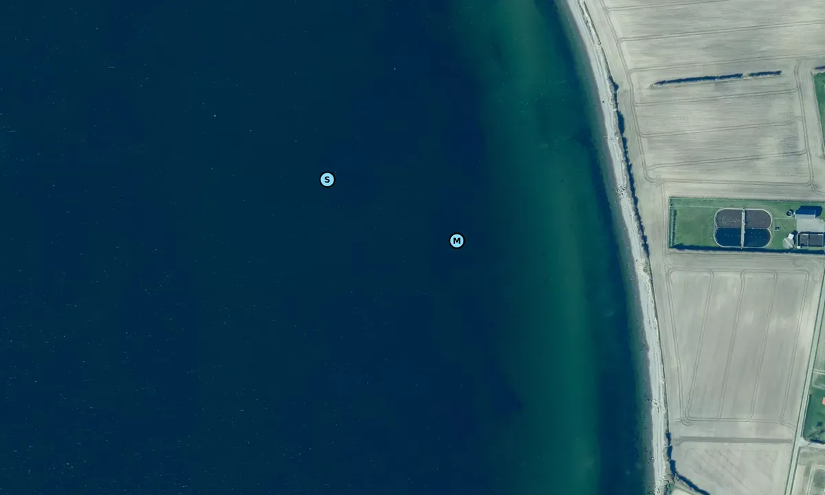 Satelite image of Bagenkop anchorage - south