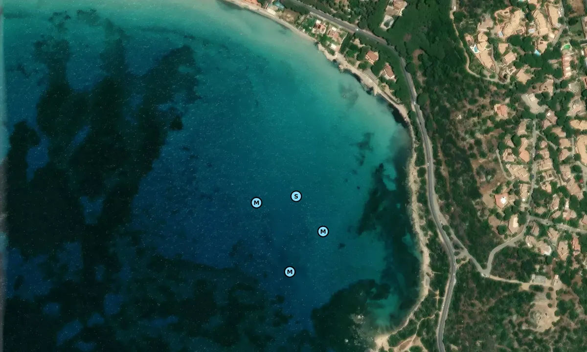 Satelite image of Baia Azzurra