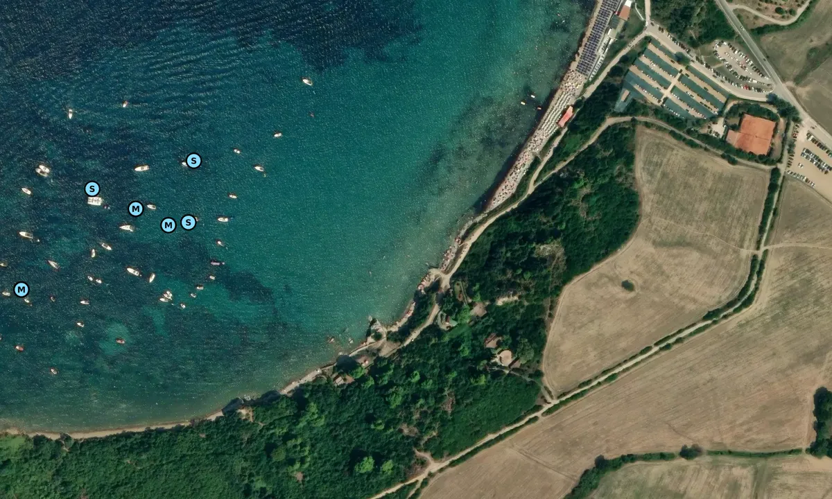 Satelite image of Baia di Trentova