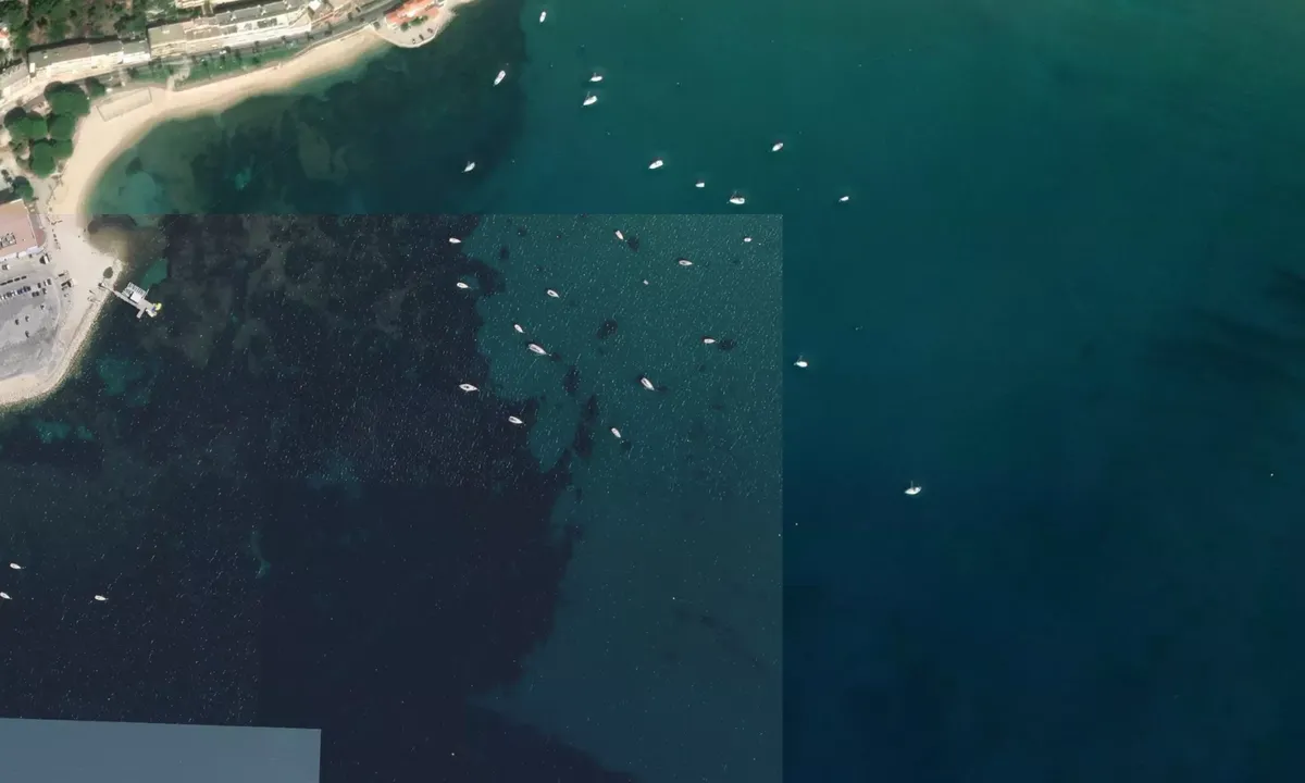 Flyfoto av Baie de Bandol