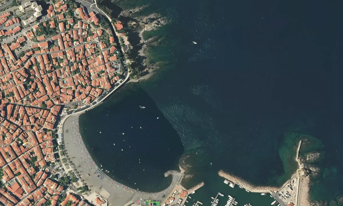 Flyfoto av Baie de Banyuls