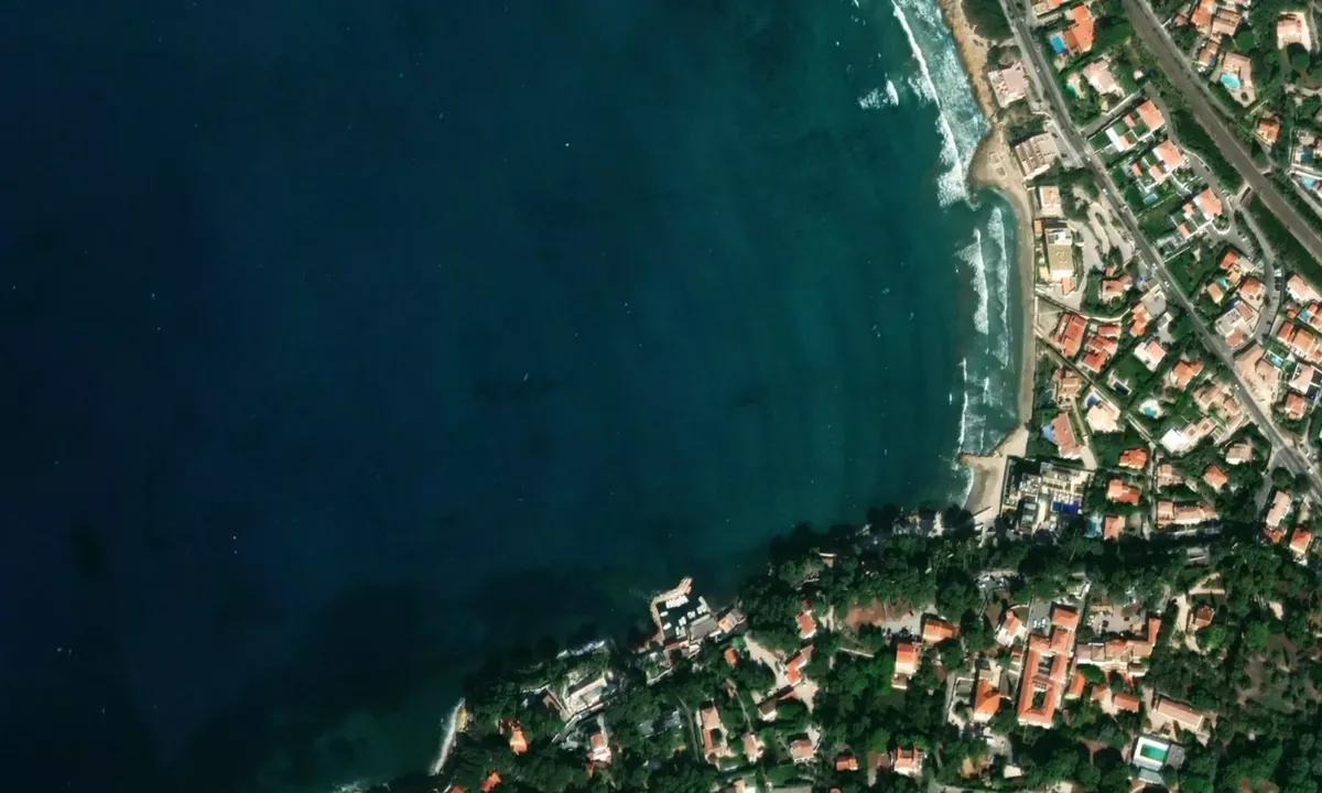 Flyfoto av Baie de la Gorguette