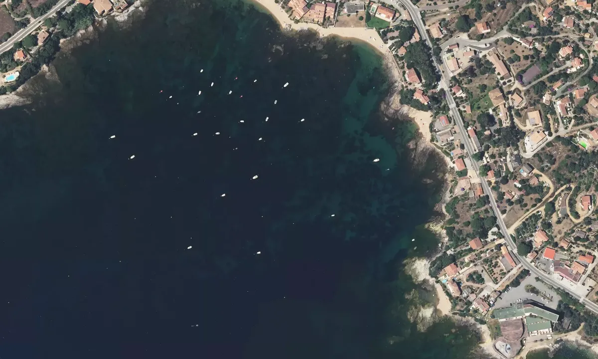 Satelite image of Baie de Liscia