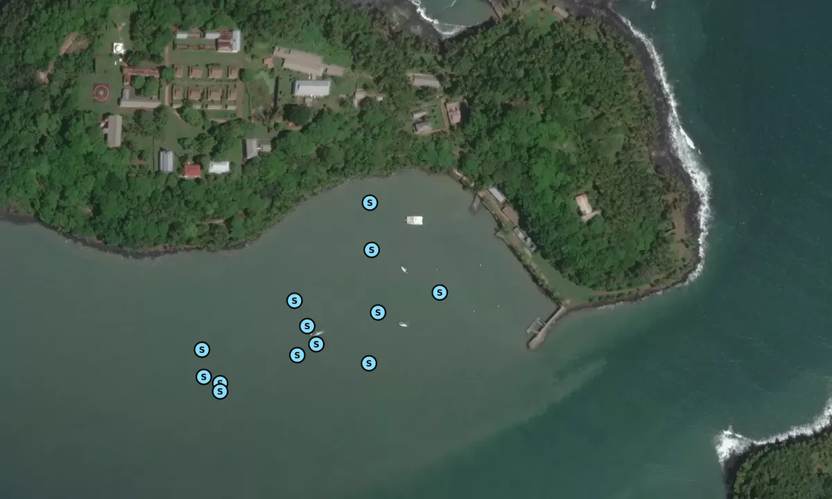 Satelite image of Baie des Cocotiers