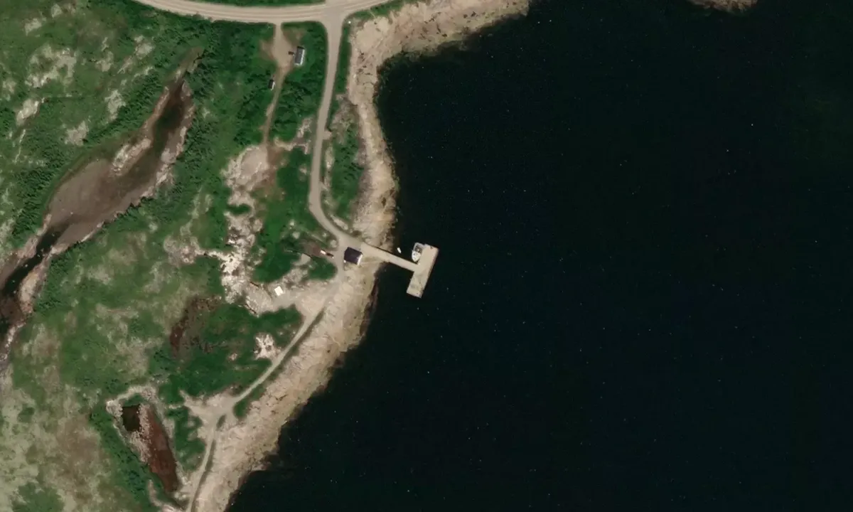 Satelite image of Baie Johan-Beetz Fishing Wharf