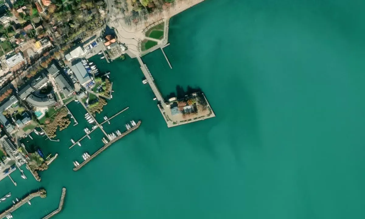 Satelite image of Balatonfüred Port