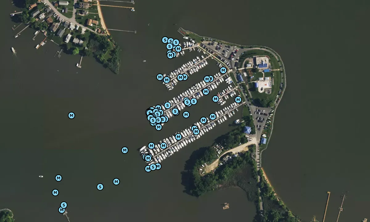 Satelite image of Baltimore Yacht Club
