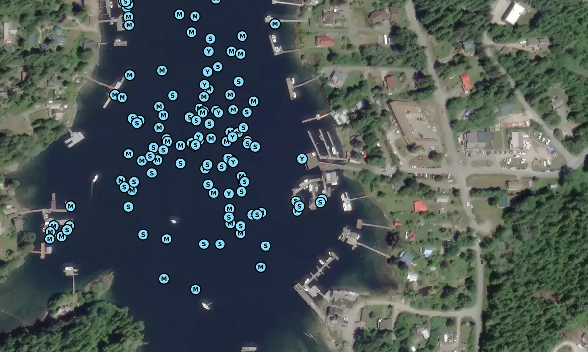 Satelite image of Bamfield East Dock