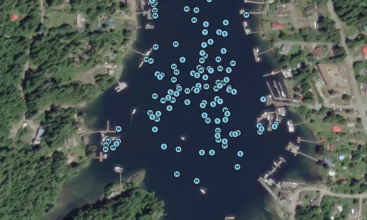 Satelite image of Bamfield Harbor