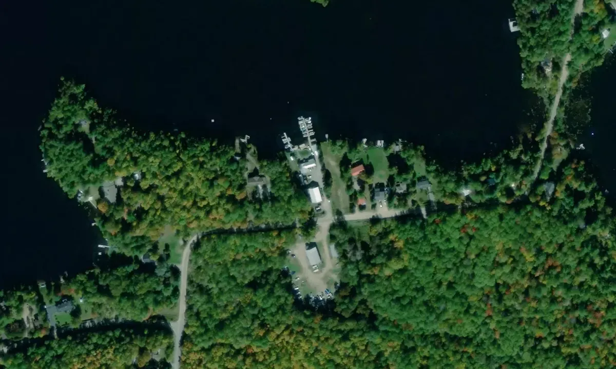 Satelite image of Baptiste Lake Marina