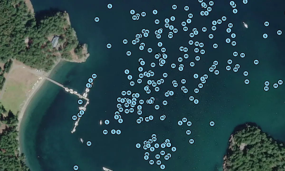 Satelite image of Barlow Bay