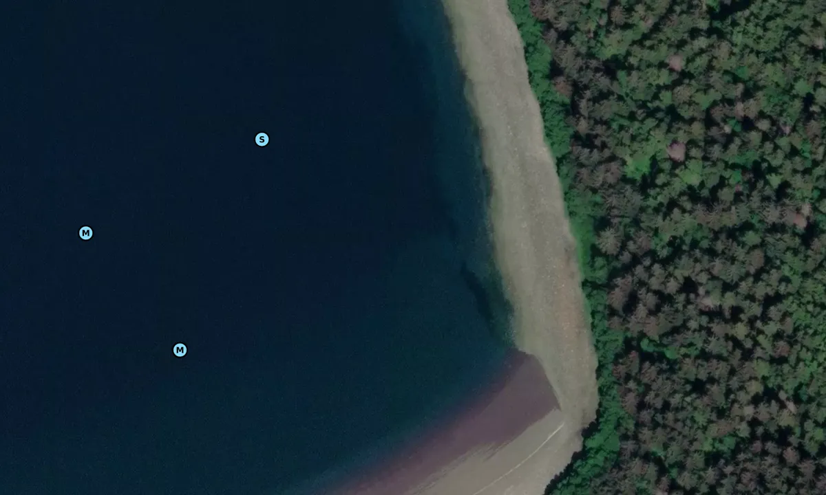 Satelite image of Barlow Cove