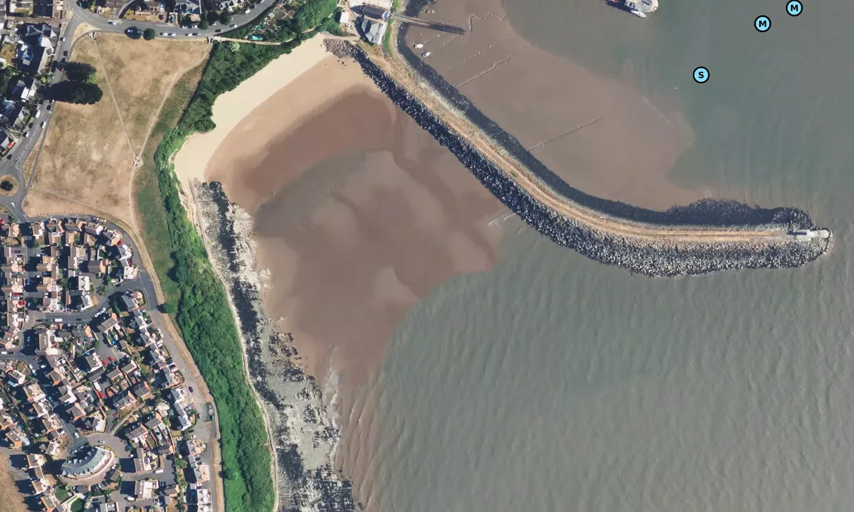 Satelite image of Barry Island
