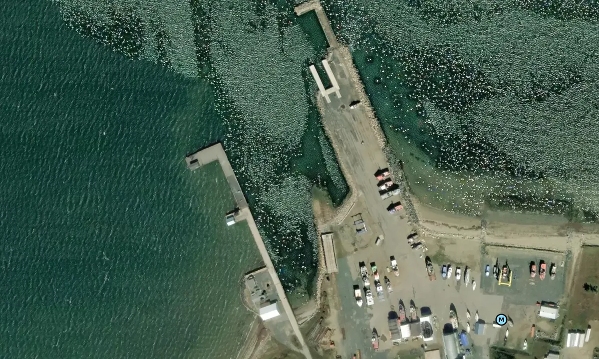 Satelite image of Bas Caraquet Federal Wharf