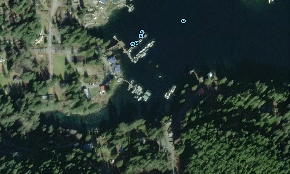 Satelite image of Bathgate General Store, Resort and Marina