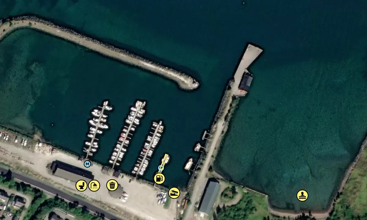 Satelite image of Båtklubben Terna Orkanger