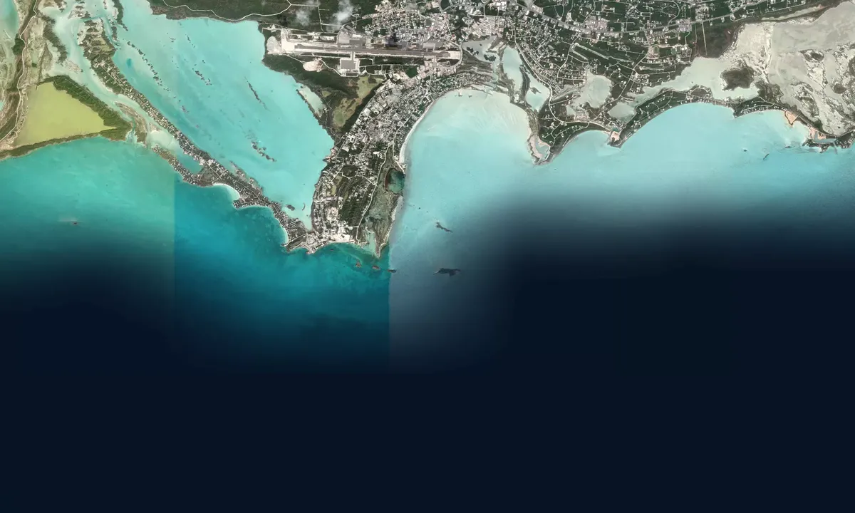 Flyfoto av Bay Cay West