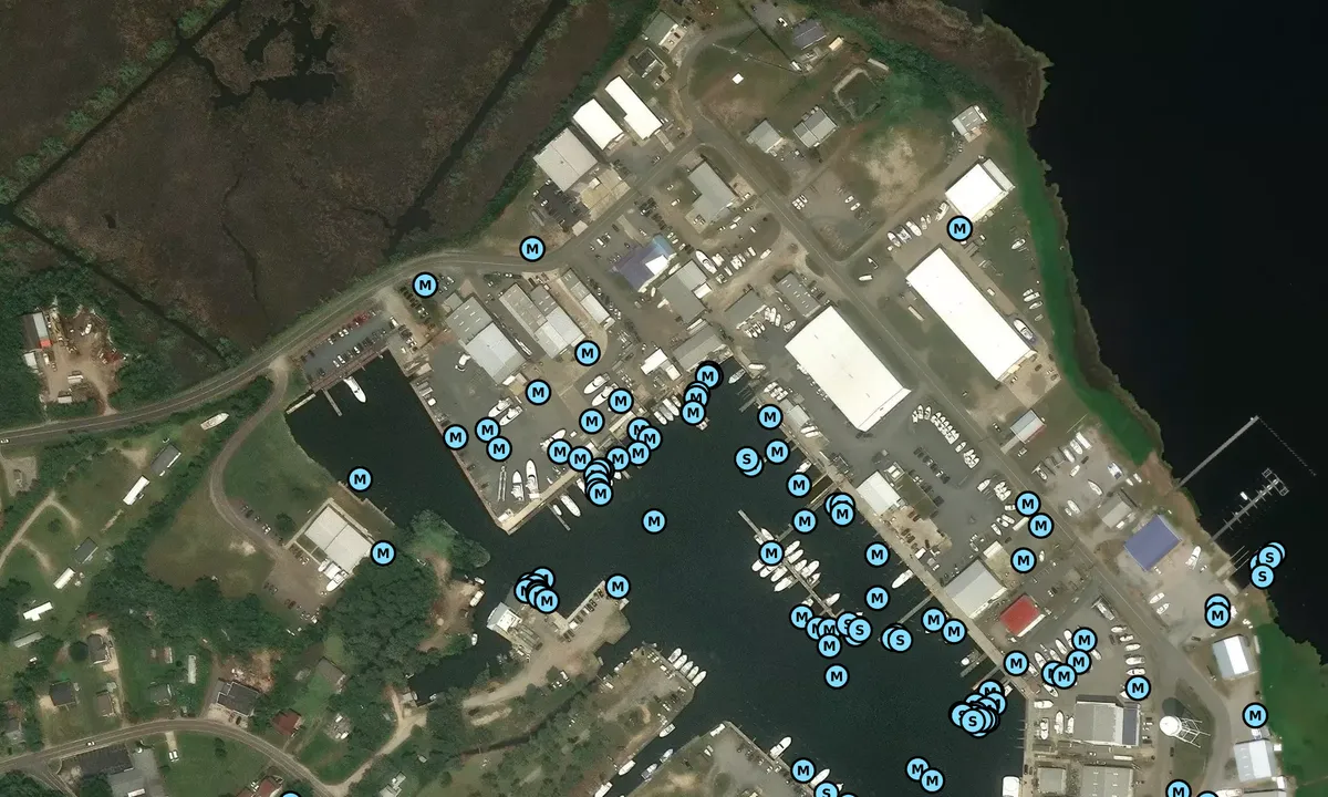 Satelite image of Bayliss Boatworks