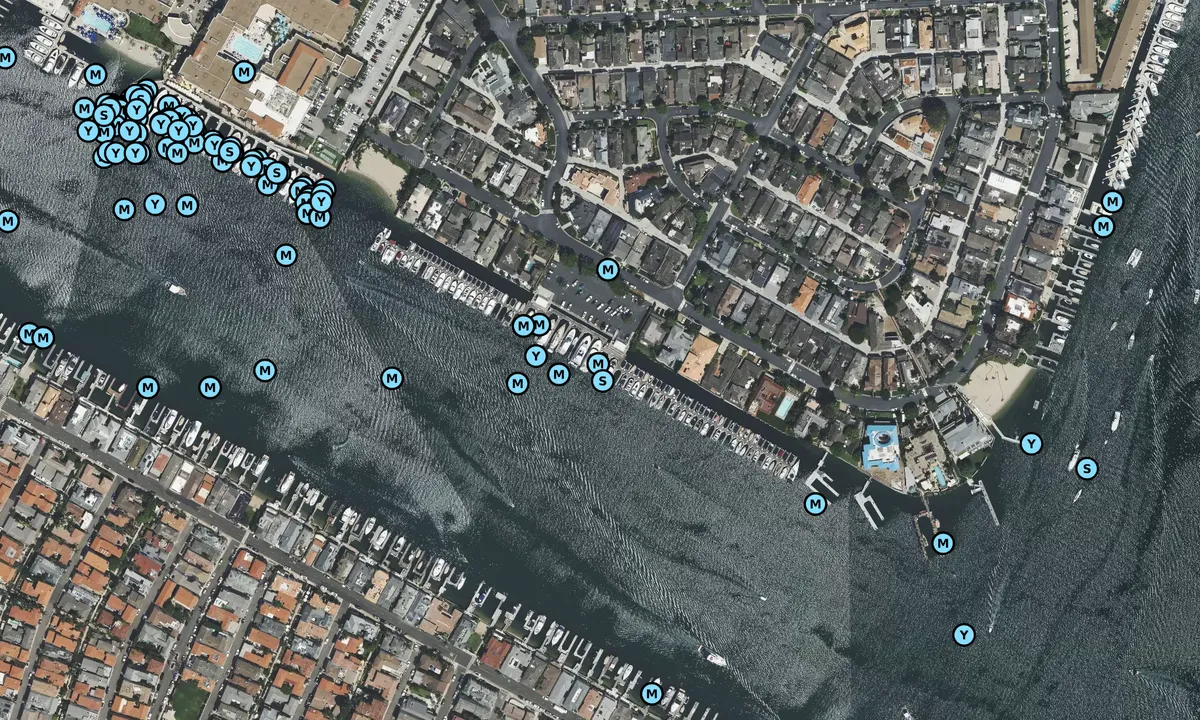 Satelite image of Bayshore Marina - Newport Beach