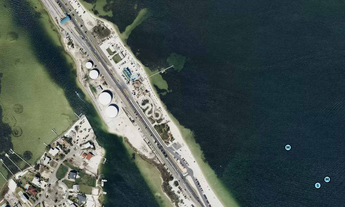 Satelite image of Beach Area