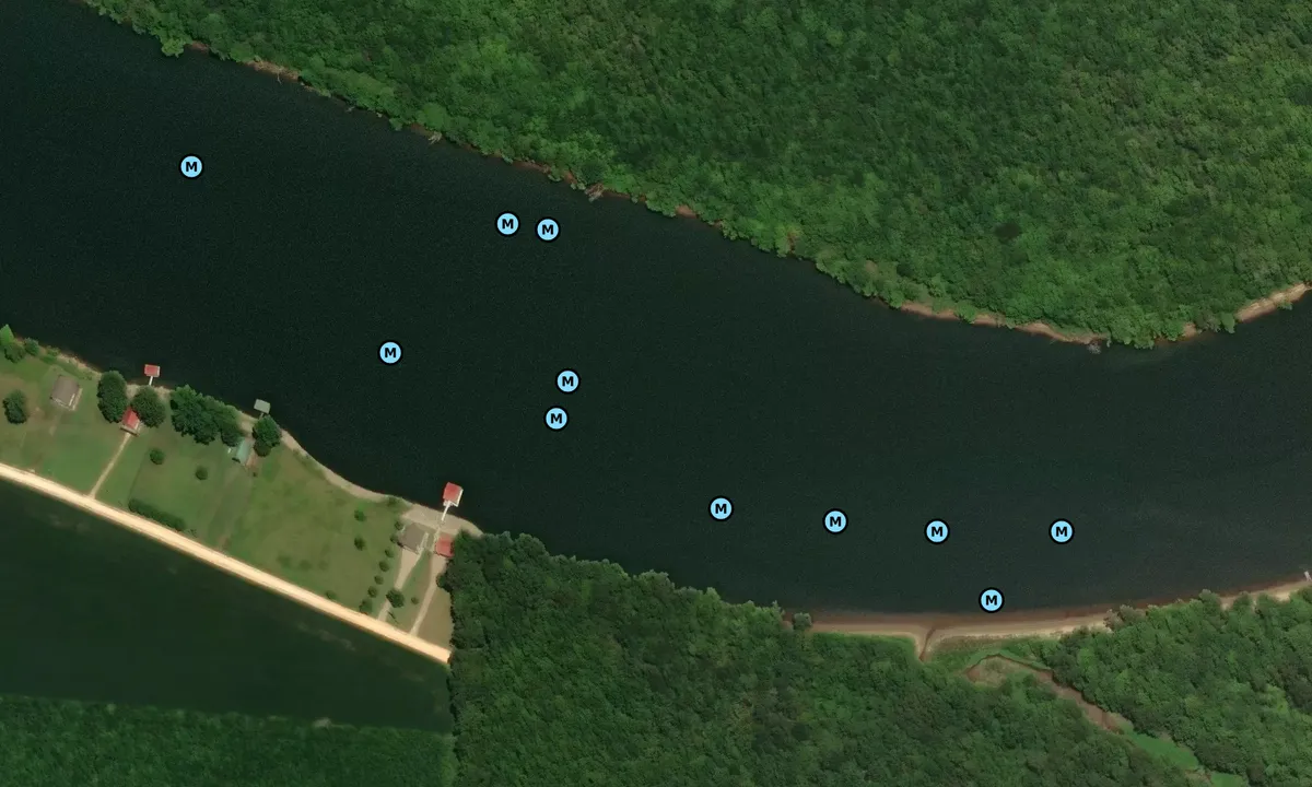 Satelite image of Beach Creek Island