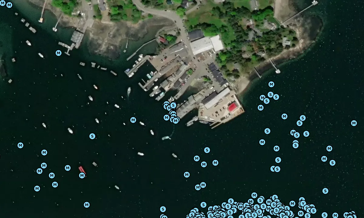 Satelite image of Beal's Lobster Pier