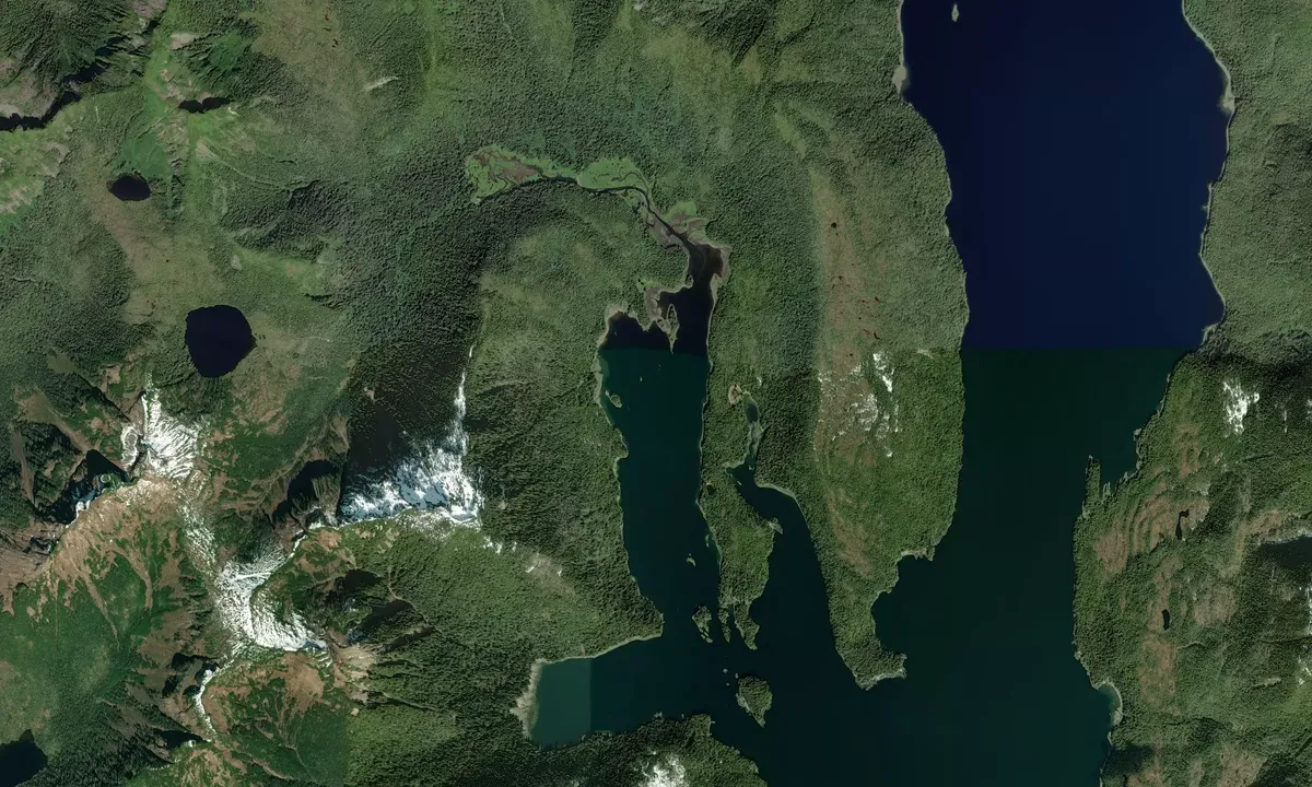 Flyfoto av Bear Harbor