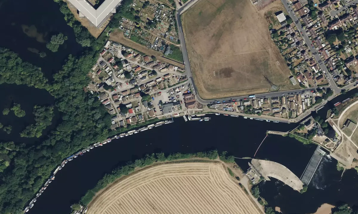 Satelite image of Beeston Marina