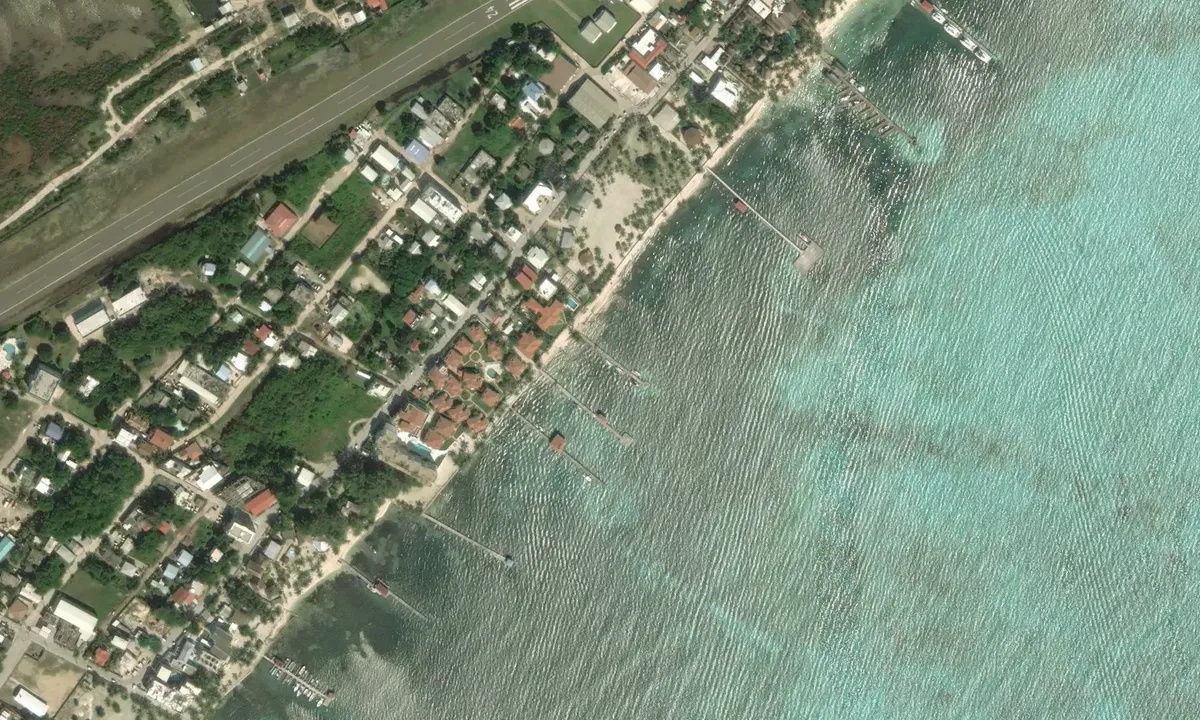 Satelite image of Belize Yacht Club Marina