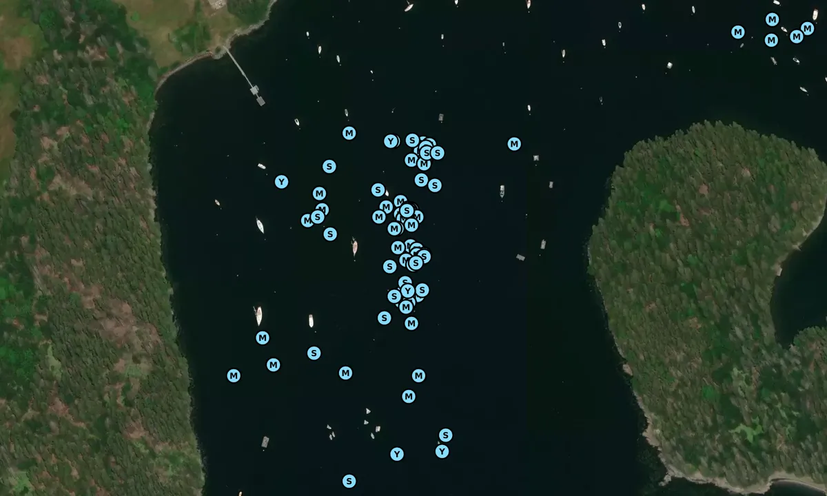 Satelite image of BHYC Guest Mooring